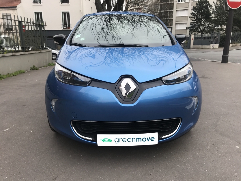 Renault Zoé Intens 2017 R90 bleu foudre à partir de 199€/mois - location de batterie incluse